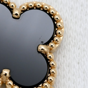 ヴァンクリーフアーペル Van Cleef & Arpels ヴィンテージ アルハンブラ VCARA41300 ブラック×イエローゴールド K18YG オニキス ブレスレット 5モチーフ YG 18K オニキス