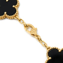ヴァンクリーフアーペル Van Cleef & Arpels ヴィンテージ アルハンブラ VCARA41300 ブラック×イエローゴールド K18YG オニキス ブレスレット 5モチーフ YG 18K オニキス