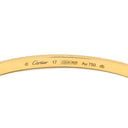 カルティエ Cartier LOVE ラブブレスレット SM B6079117 イエローゴールド K18YG #17 ブレスレット 750 18K YG バングル