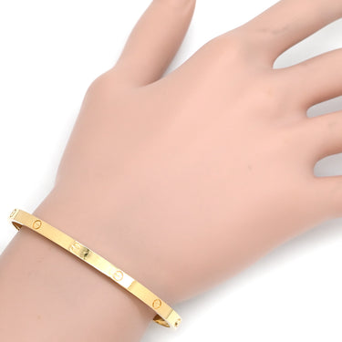 カルティエ Cartier LOVE ラブブレスレット SM B6079117 イエローゴールド K18YG #17 ブレスレット 750 18K YG バングル