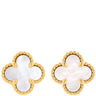 ヴァンクリーフアーペル Van Cleef & Arpels スウィート アルハンブラ VCARA44800 パールホワイト×イエローゴールド K18YG マザーオブパール ピアス 750 18K 18金 マザーオブパール