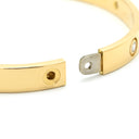 カルティエ Cartier LOVE ラブブレス 旧型 ハーフダイヤ イエローゴールド K18YG ダイヤモンド #17 ブレスレット Au750 18K 18金 6P 6石