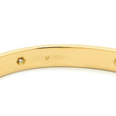 カルティエ Cartier LOVE ラブブレス 旧型 ハーフダイヤ イエローゴールド K18YG ダイヤモンド #17 ブレスレット Au750 18K 18金 6P 6石