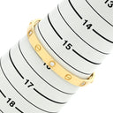 カルティエ Cartier LOVE ラブブレス 旧型 ハーフダイヤ イエローゴールド K18YG ダイヤモンド #17 ブレスレット Au750 18K 18金 6P 6石