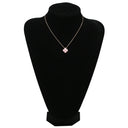 ヴァンクリーフアーペル Van Cleef & Arpels ヴィンテージ アルハンブラ ピンクXローズゴールド K18PG ダイヤモンド セーブル ネックレス PG金具 2015年ホリデー限定 セーブル 1Pダイヤ 18K