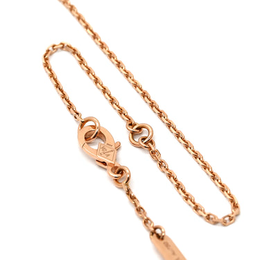 ヴァンクリーフアーペル Van Cleef & Arpels ヴィンテージ アルハンブラ ピンクXローズゴールド K18PG ダイヤモンド セーブル ネックレス PG金具 2015年ホリデー限定 セーブル 1Pダイヤ 18K