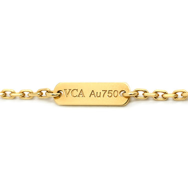 ヴァンクリーフアーペル Van Cleef & Arpels ヴィンテージ アルハンブラ ペンダント VCARP4KL00 イエローゴールド K18YG ネックレス Au750 18K ギヨシェ
