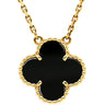 ヴァンクリーフアーペル Van Cleef & Arpels ヴィンテージ アルハンブラ ペンダント VCARA45800 ブラック×イエローゴールド K18YG オニキス ネックレス Au750 18K 黒 オニキス