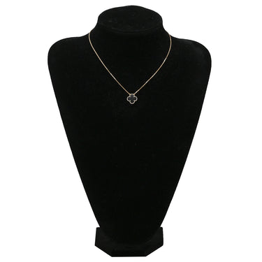ヴァンクリーフアーペル Van Cleef & Arpels ヴィンテージ アルハンブラ ペンダント VCARA45800 ブラック×イエローゴールド K18YG オニキス ネックレス Au750 18K 黒 オニキス