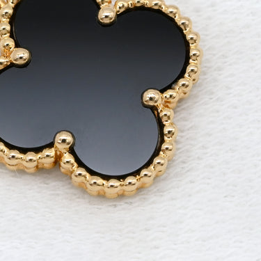 ヴァンクリーフアーペル Van Cleef & Arpels ヴィンテージ アルハンブラ ペンダント VCARA45800 ブラック×イエローゴールド K18YG オニキス ネックレス Au750 18K 黒 オニキス