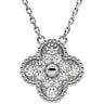 ヴァンクリーフアーペル Van Cleef & Arpels ヴィンテージアルハンブラ ペンダント VCARA46100 ホワイトゴールド K18WG ダイヤモンド ネックレス Au750 K18 WG 12Pダイヤ