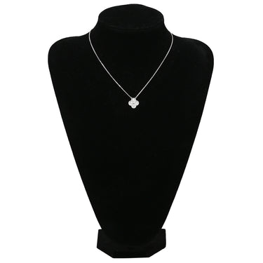 ヴァンクリーフアーペル Van Cleef & Arpels ヴィンテージアルハンブラ ペンダント VCARA46100 ホワイトゴールド K18WG ダイヤモンド ネックレス Au750 K18 WG 12Pダイヤ