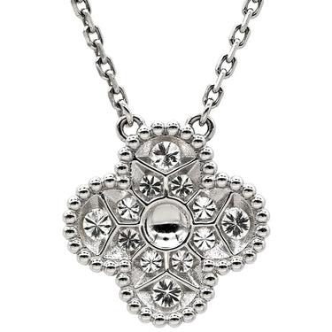 ヴァンクリーフアーペル Van Cleef & Arpels ヴィンテージアルハンブラ ペンダント VCARA46100 ホワイトゴールド K18WG ダイヤモンド ネックレス Au750 K18 WG 12Pダイヤ