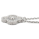 ヴァンクリーフアーペル Van Cleef & Arpels ヴィンテージアルハンブラ ペンダント VCARA46100 ホワイトゴールド K18WG ダイヤモンド ネックレス Au750 K18 WG 12Pダイヤ