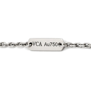 ヴァンクリーフアーペル Van Cleef & Arpels ヴィンテージアルハンブラ ペンダント VCARA46100 ホワイトゴールド K18WG ダイヤモンド ネックレス Au750 K18 WG 12Pダイヤ