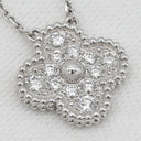 ヴァンクリーフアーペル Van Cleef & Arpels ヴィンテージアルハンブラ ペンダント VCARA46100 ホワイトゴールド K18WG ダイヤモンド ネックレス Au750 K18 WG 12Pダイヤ