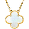 ヴァンクリーフアーペル Van Cleef & Arpels ヴィンテージ アルハンブラ ペンダント VCARA45900 パールホワイト×イエローゴールド K18YG マザーオブパール ネックレス 白 750 18K YG シェル