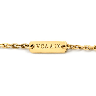 ヴァンクリーフアーペル Van Cleef & Arpels ヴィンテージ アルハンブラ ペンダント VCARA45900 パールホワイト×イエローゴールド K18YG マザーオブパール ネックレス 白 750 18K YG シェル