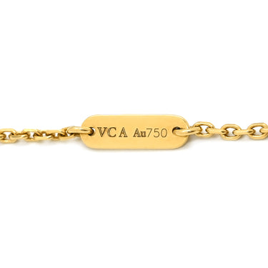 ヴァンクリーフアーペル Van Cleef & Arpels ヴィンテージ アルハンブラ ペンダント VCARD38500 レッド×イエローゴールド K18YG カーネリアン ネックレス Au750 18K 赤 カーネリアン