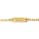 ヴァンクリーフアーペル Van Cleef & Arpels ヴィンテージ アルハンブラ パープル×イエローゴールド K18YG ダイヤモンド ラピスラズリ ネックレス 紫 750PG 18K 2010年ホリデー ラピス ダイヤ