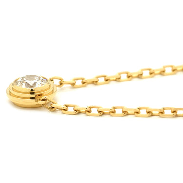 カルティエ Cartier ダムール LM B7215500 イエローゴールド K18YG ダイヤモンド ネックレス Au750 18K 18金 1P 1石 1粒 ダイヤモンド ラージモデル