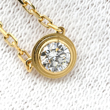 カルティエ Cartier ダムール LM B7215500 イエローゴールド K18YG ダイヤモンド ネックレス Au750 18K 18金 1P 1石 1粒 ダイヤモンド ラージモデル