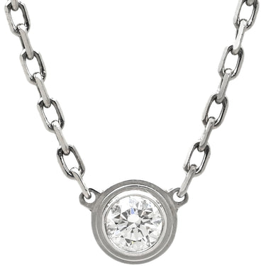 カルティエ Cartier ダムール SM B7215900 ホワイトゴールド K18WG ダイヤモンド ネックレス ダイヤモンド 18K Au750 WG