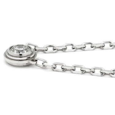 カルティエ Cartier ダムール SM B7215900 ホワイトゴールド K18WG ダイヤモンド ネックレス ダイヤモンド 18K Au750 WG
