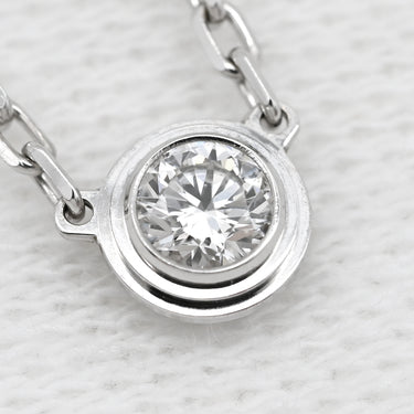 カルティエ Cartier ダムール SM B7215900 ホワイトゴールド K18WG ダイヤモンド ネックレス ダイヤモンド 18K Au750 WG