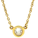 ティファニー Tiffany & Co バイザヤード シングルダイヤモンド ペンダント イエローゴールド K18YG ダイヤモンド ネックレス T＆Co. 18K 750YG エルサペレッティ