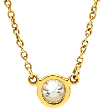 ティファニー Tiffany & Co バイザヤード シングルダイヤモンド ペンダント イエローゴールド K18YG ダイヤモンド ネックレス T＆Co. 18K 750YG エルサペレッティ