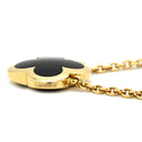 ヴァンクリーフアーペル Van Cleef & Arpels ピュア アルハンブラ VCARB13900 ブラックXイエローゴールド K18YG オニキス ネックレス 750YG 18K 18金 オニキス