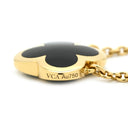 ヴァンクリーフアーペル Van Cleef & Arpels ピュア アルハンブラ VCARB13900 ブラックXイエローゴールド K18YG オニキス ネックレス 750YG 18K 18金 オニキス