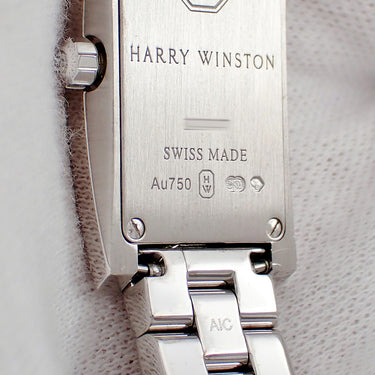 腕時計 ハリーウィンストン Harry Winston アヴェニュー C ミニ エリプティック AVCQHM16WW054 クオーツ レディース K18WG無垢 純正ダイヤ