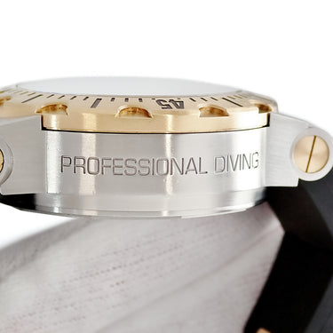 腕時計 ブルガリ BVLGARI ディアゴノ スクーバ プロフェッショナル フライバッククロノグラフ SC40SG 自動巻き メンズ K18YG×SS 黒