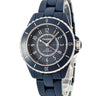 腕時計 シャネル CHANEL J12 キャリバー12.2 33ｍｍ H11683 自動巻き レディース 新品同様 マットブルー セラミック アラビア