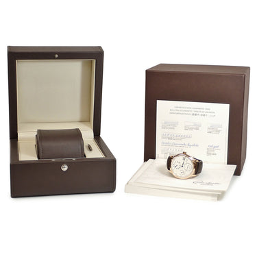 腕時計 グラスヒュッテ オリジナル GLASHUTTE ORIGINAL セネタ クロノメーター レギュレーター 1-58-04-04-05-50 手巻き メンズ K18RG無垢 青針