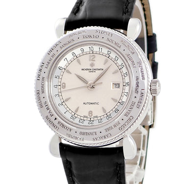 腕時計 ヴァシュロン・コンスタンタン VACHERON CONSTANTIN エヴァシオン ワールドタイム 48250/000G 自動巻き メンズ K18WG無垢 GMT 限定