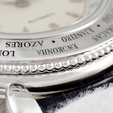 腕時計 ヴァシュロン・コンスタンタン VACHERON CONSTANTIN エヴァシオン ワールドタイム 48250/000G 自動巻き メンズ K18WG無垢 GMT 限定