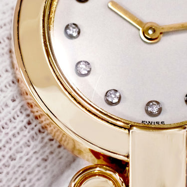腕時計 ハリーウィンストン Harry Winston プルミエール クオーツ レディース K18YG無垢 イエローゴールド 純正ダイヤ ラウンド