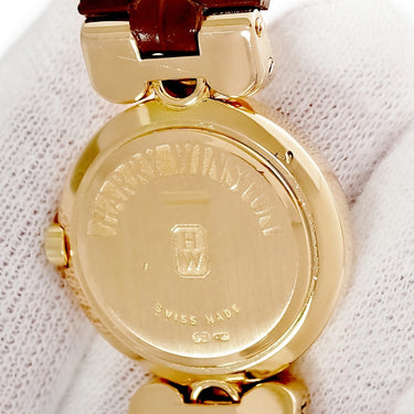 腕時計 ハリーウィンストン Harry Winston プルミエール クオーツ レディース K18YG無垢 イエローゴールド 純正ダイヤ ラウンド