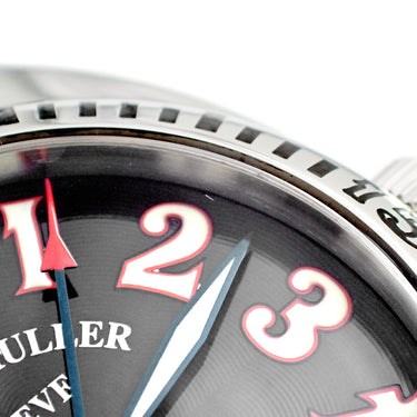 腕時計 フランクミュラー FRANCK MULLER トランスアメリカ 2000SCP 自動巻き メンズ ブラック デイト ギョーシェ 青針 アラビア