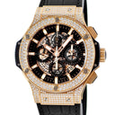 腕時計 ウブロ HUBLOT ビッグバン アエロバン 311.PX.1180.GR.1704 自動巻き メンズ K18RG無垢 純正ダイヤ スケルトン ブラック