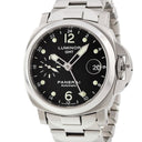 腕時計 パネライ PANERAI ルミノール GMT PAM00159 F番 自動巻き メンズ F番 ブラック スモールセコンド デイト アラビア ドット