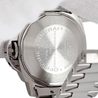腕時計 パネライ PANERAI ルミノール GMT PAM00159 F番 自動巻き メンズ F番 ブラック スモールセコンド デイト アラビア ドット