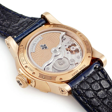 腕時計 ルイ・モネ LOUIS MOINET テンポグラフ クローム LM-50.50.20 自動巻き メンズ K18RG無垢 スケルトン レトログラード 限定12本
