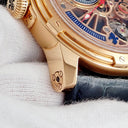 腕時計 ルイ・モネ LOUIS MOINET テンポグラフ クローム LM-50.50.20 自動巻き メンズ K18RG無垢 スケルトン レトログラード 限定12本