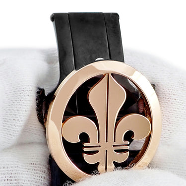 腕時計 ルイ・モネ LOUIS MOINET テンポグラフ クローム LM-50.50.20 自動巻き メンズ K18RG無垢 スケルトン レトログラード 限定12本