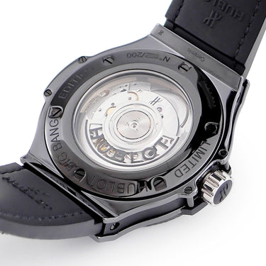 腕時計 ウブロ HUBLOT ビッグバン ブロイダリー セラミック 343.CS.6570.NR.BSK16 自動巻き レディース 純正ダイヤ 黒 スカル 限定