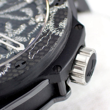 腕時計 ウブロ HUBLOT ビッグバン ブロイダリー セラミック 343.CS.6570.NR.BSK16 自動巻き レディース 純正ダイヤ 黒 スカル 限定